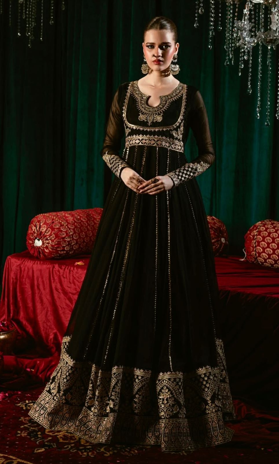 Maverick Fusion Pure Fox Georgette Gown Set